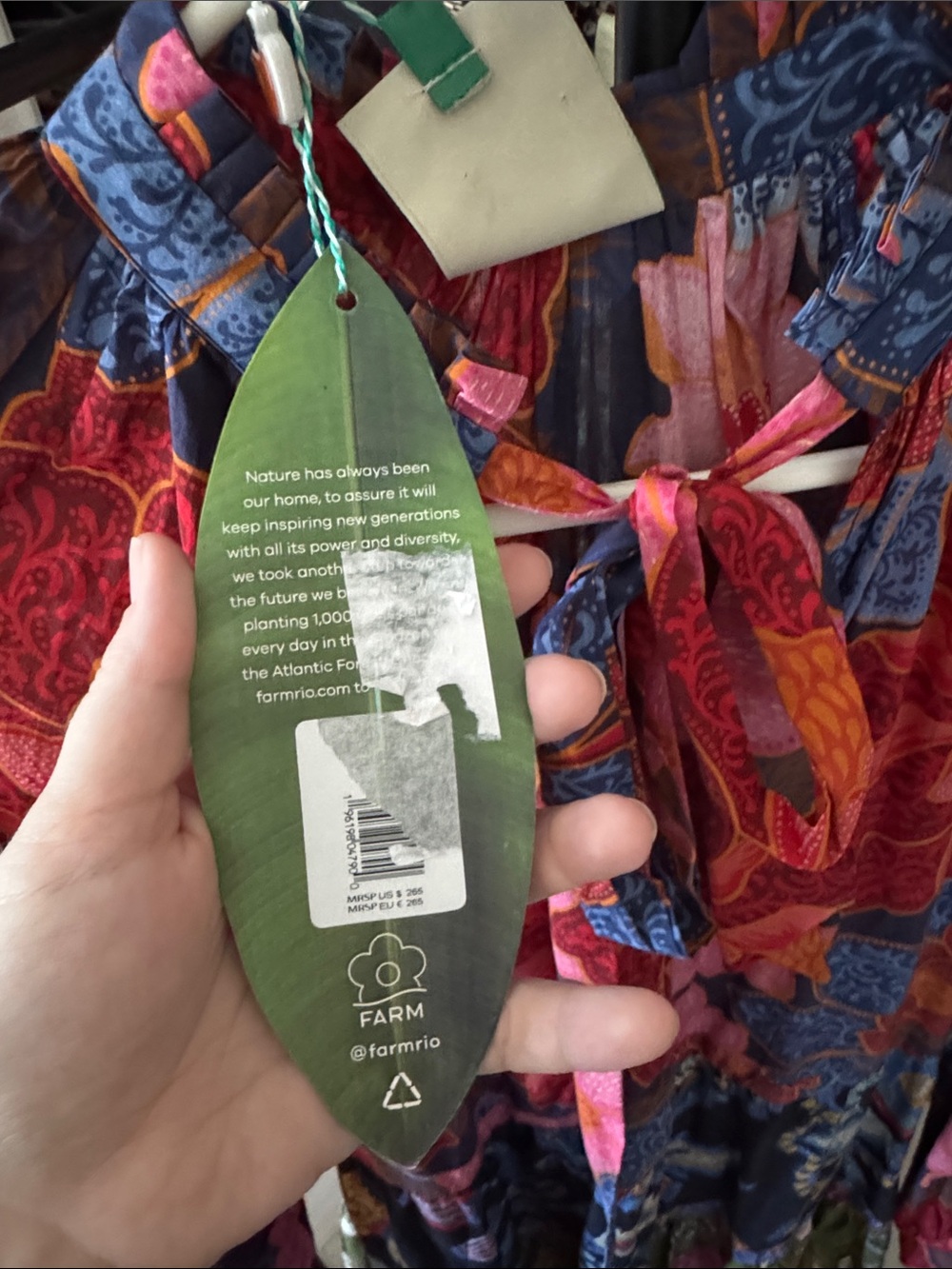 FARM Rio NWT Mixed Flower Prints Maxi Dress Multi S - Picture 7 of 10